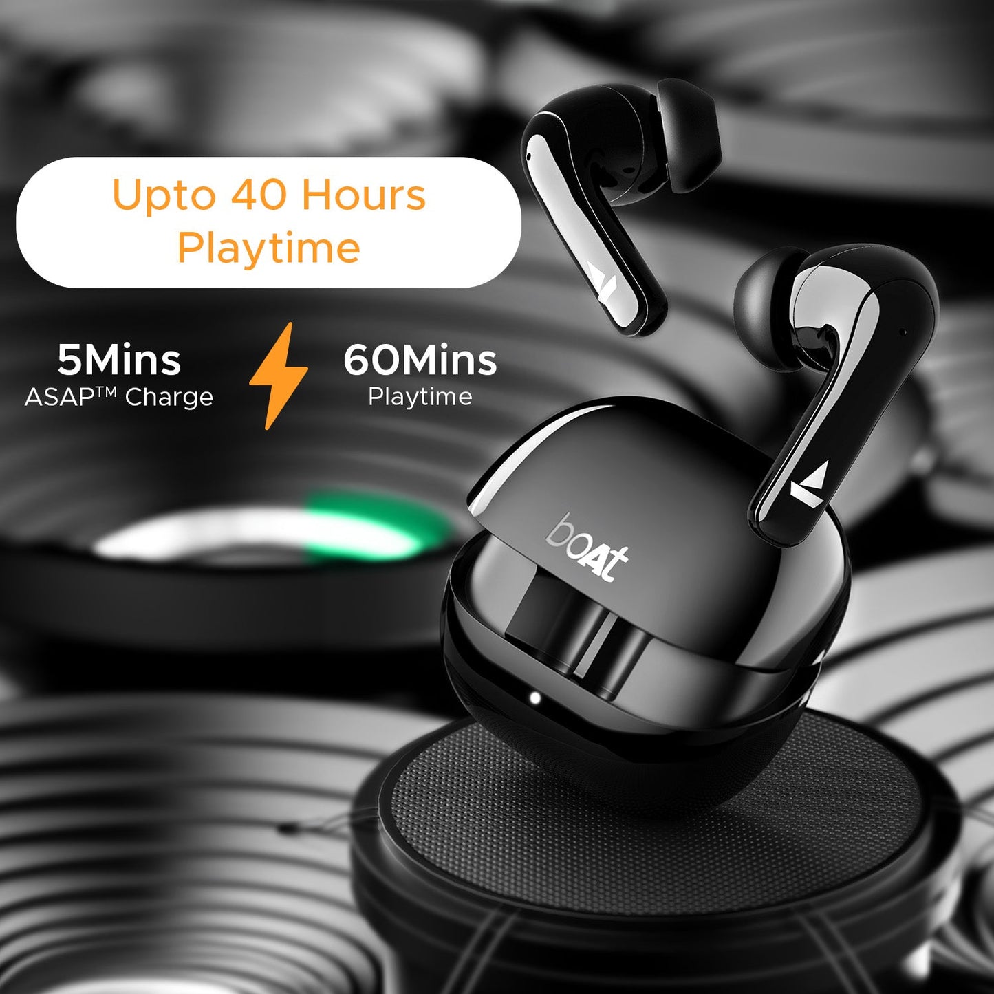 BOAt Airdopes 155 | True Wireless Earbuds with 40Hrs Playback, ENx™ Tech & ASAP™ Charge